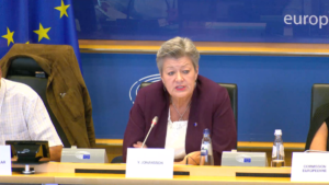 Read more about the article EU commissioner sidesteps MEPs’ questions about CSAM microtargeting