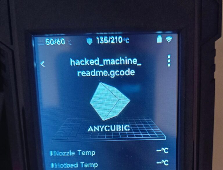 Read more about the article Anycubic users say their 3D printers were hacked to warn of a security flaw