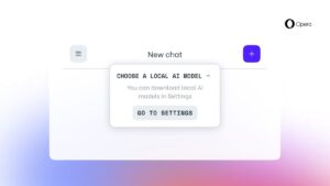 Read more about the article Opera allows users to download and use LLMs locally